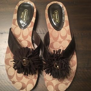 Coach sandals. Never been worn.